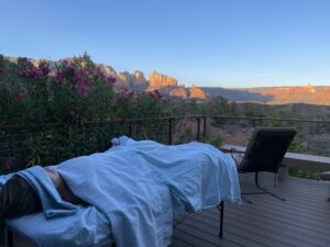 a beautiful massage setting